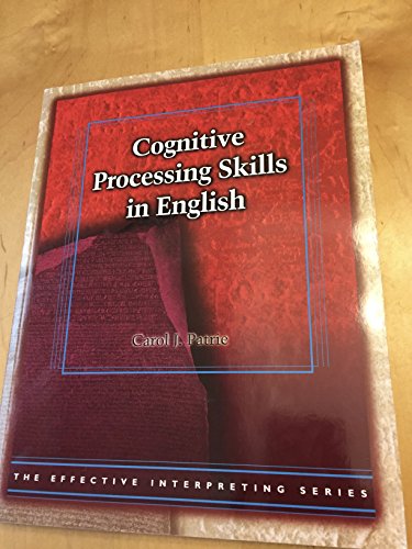 Cognitive Processing Skills in English (Effective Interpreting)