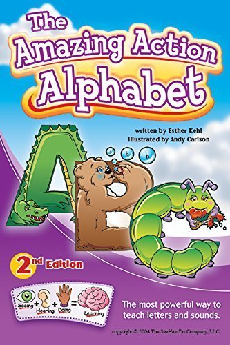 Amazing Action Alphabet Flip Chart-Teach Kids Letter Sounds Fast to Learn to Read