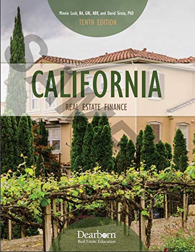 California Real Estate Finance Tenth Edition