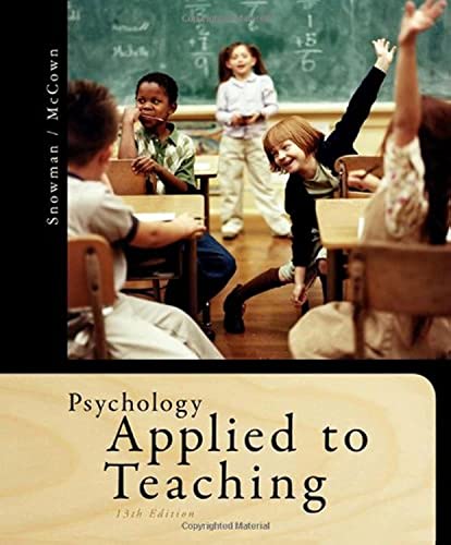Cover of Psychology Applied to Teaching by Biehler, Robert, paperback Book