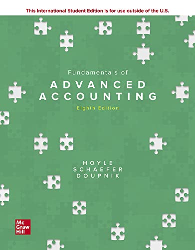 Fundamentals of Advanced Accounting