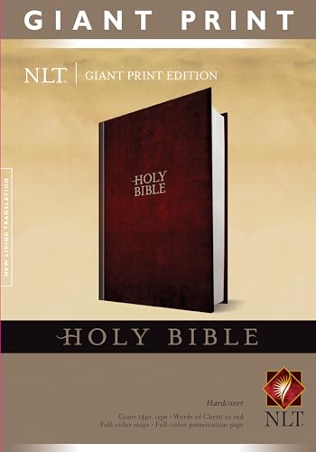 Holy Bible, Giant Print NLT (Hardcover, Red Letter)