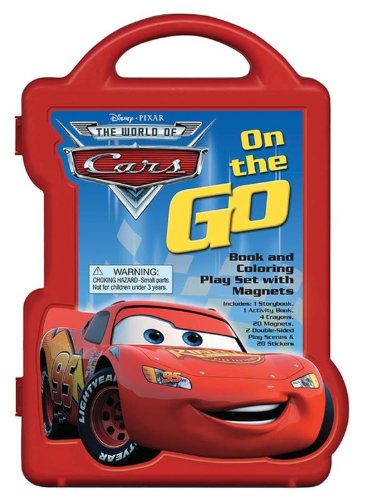 Cars: On the Go (Book and Coloring Play Set with Magnets) (Book and Magnetic Play Set)
