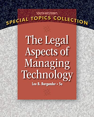 Legal Aspects of Managing Technology