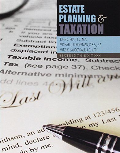Estate Planning and Taxation