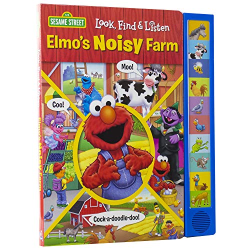 Sesame Street - Elmo's Noisy Farm Look, Find, and Listen Activity Sound Book - PI Kids