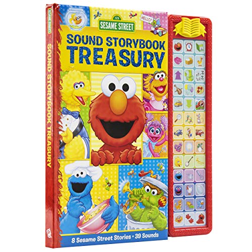 Sesame Street - Elmo, Zoe, Big Bird and more! Sound Storybook Treasury - 39 Button Sound Book - PI Kids (Play-A-Sound)