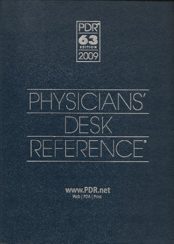 Physicians' Desk Reference 2009 (PDR, 63rd Edition)