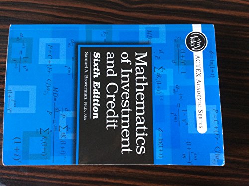 Mathematics of Investment and Credit