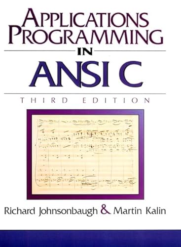 Applications Programming in ANSI C (3rd Edition)
