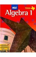 Holt ALGEBRA 1: Texas Edition