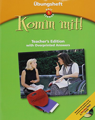 Komm Mit! With Overprinted Answers (Ubungsheft) Teacher's Edition , Level 1