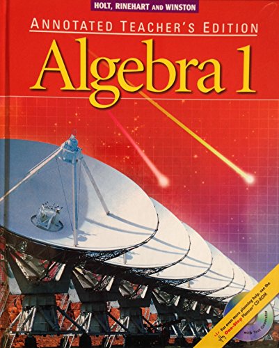 Algebra 1: Annotated Teacher's Edition