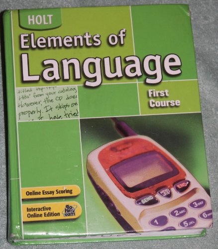 Elements of Language: Student Edition Grade 7 2004