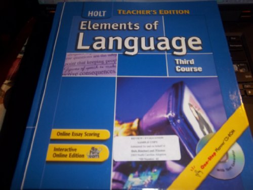Elements of Language, 3rd Course, Teacher's Edition