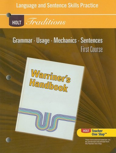 Language and Sentence Skills Practice: First Course (Traditions)