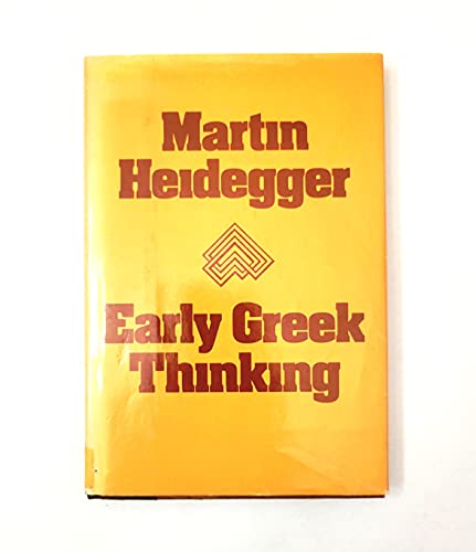 Early Greek thinking