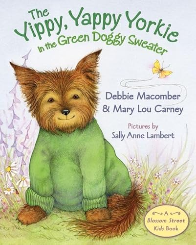 The Yippy  Yappy Yorkie in the Green Doggy Sweater