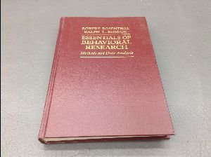 Essentials of Behavioral Research: Methods and Data Analysis (McGraw-Hill series in psychology)