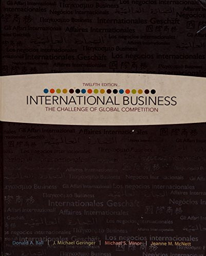 International Business: The Challenge of Global Competition