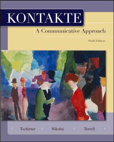 Kontakte: A Communicative Approach (Student Edition)