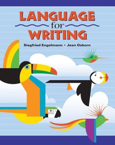 Language for Writing: Presentation Book A