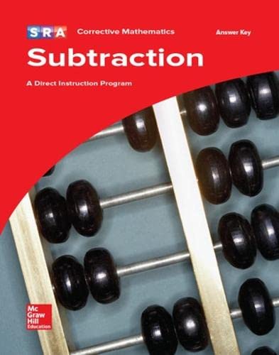 Corrective Mathematics Subtraction, Additional Answer Key (CORRECTIVE MATH SERIES)