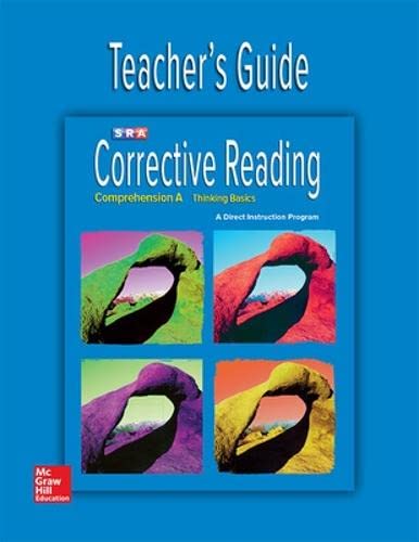 Corrective Reading Comprehension Level A, Teacher Guide (CORRECTIVE READING DECODING SERIES)