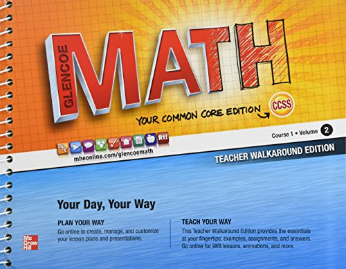 Glencoe Math Common Core, Course 1 Volume 2, Teacher's Edition