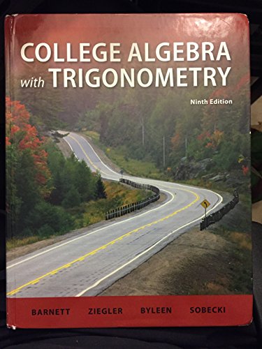 College Algebra with Trigonometry