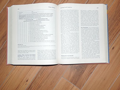 Assessing Infants and Preschoolers with Special Needs (3rd Edition)