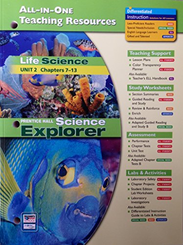 Life Science: All-In-One Teaching Resources (Unit 2 Ch. 7-13)