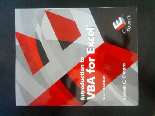 Introduction to VBA for Excel (Esource/Introductory Engineering and Computing)