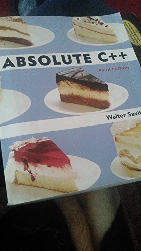 Absolute C++ (5th Edition)