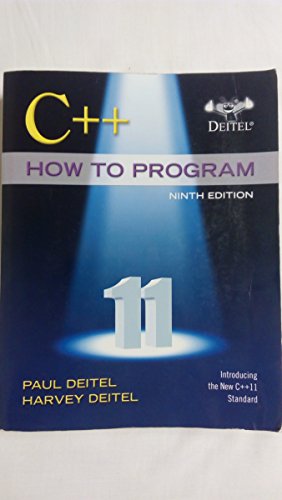 C++ How to Program (Early Objects Version) (9th Edition)
