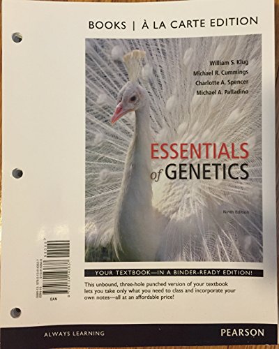 Essentials of Genetics (9th Edition) - Standalone book