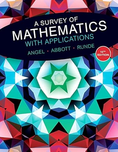 A Survey of Mathematics with Applications plus MyLab Math Student Access Card -- Access Code Card Package