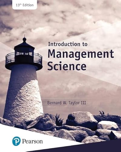 Introduction to Management Science (What's New in Operations Management)