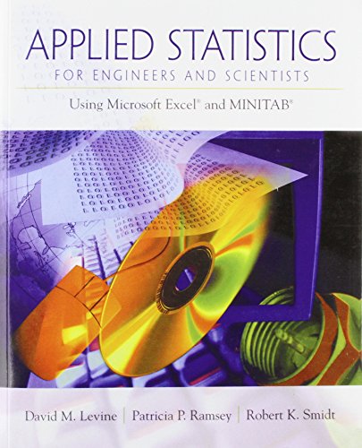 Applied Statistics for Engineers and Scientists: Using Microsoft Excel & Minitab