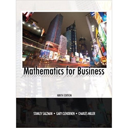 Mathematics for Business (9th Edition)