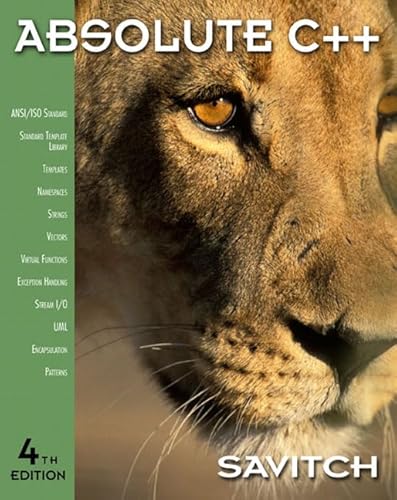 Absolute C++ (4th Edition)