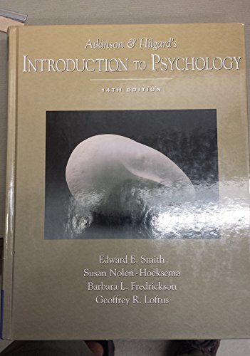 Atkinson and Hilgard's Introduction to Psychology With Infotrac