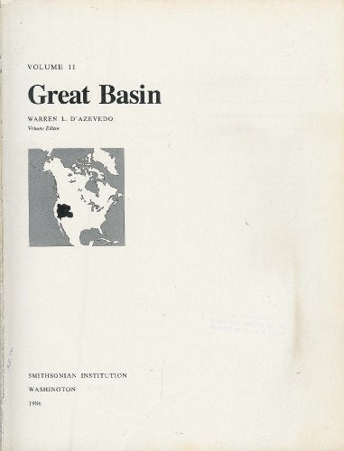 Handbook of North American Indians: Great Basin