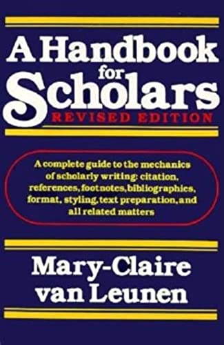 A Handbook for Scholars