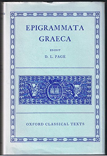 Epigrammata Graeca (Oxford Classical Texts)