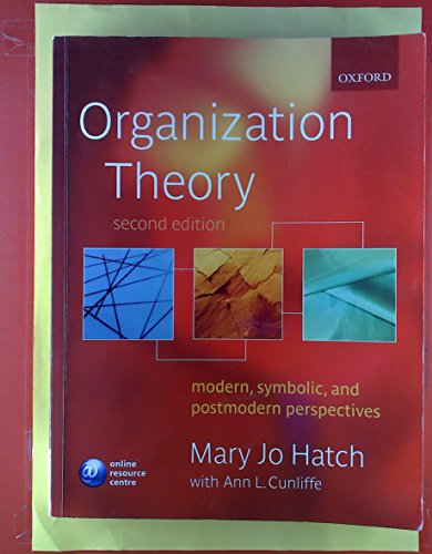 Organization Theory: Modern, Symbolic, and Postmodern Perspectives