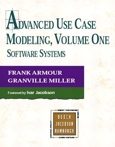 Advanced Use Case Modeling: Software Systems (Addison-wesley Object Technology Series)