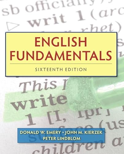 English Fundamentals (Mywritinglab)