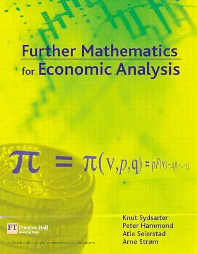 Further Mathematics For Economic Analysis