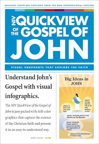 NIV, QuickView of the Gospel of John, Paperback (NIV QuickView Bible)